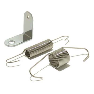 Carburettor Dual Throttle Return Springs with Chrome "L" Bracket