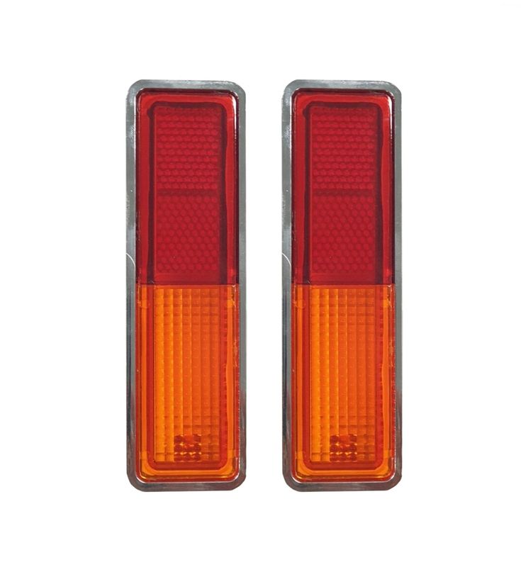 REAR SIDE LIGHT MARKER FOR XC FORD FAIRMONT COUPE SEDAN (PAIR) WITH CHROME SURROUND