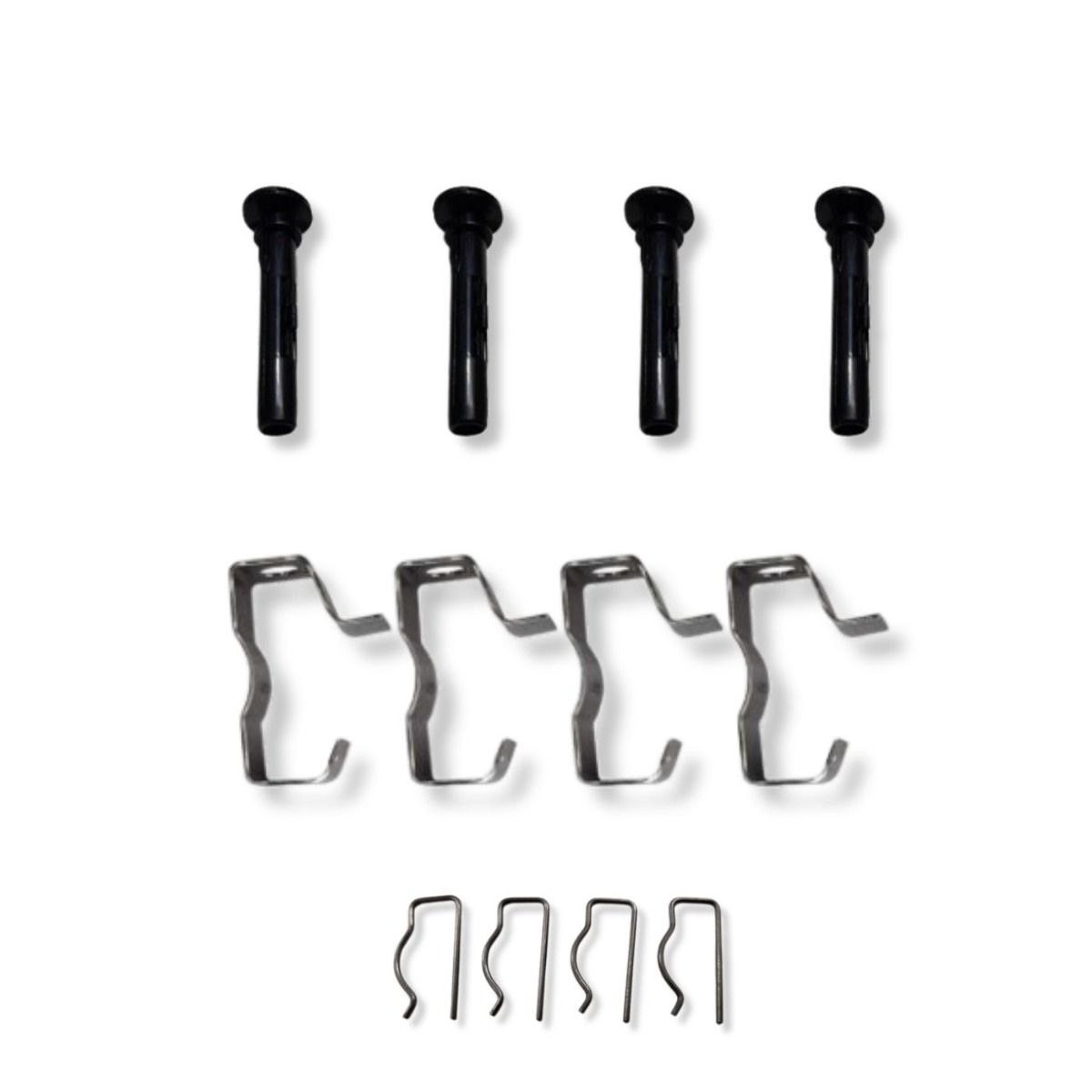 HOLDEN VB-VC-VH-VK-VL SL/E CALAIS HEADREST BRACKETS 4 PC WITH PINS AND POSTS KIT