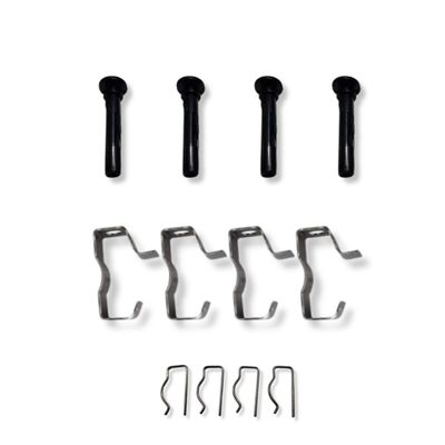 HOLDEN VB-VC-VH-VK-VL SL/E CALAIS HEADREST BRACKETS 4 PC WITH PINS AND POSTS KIT