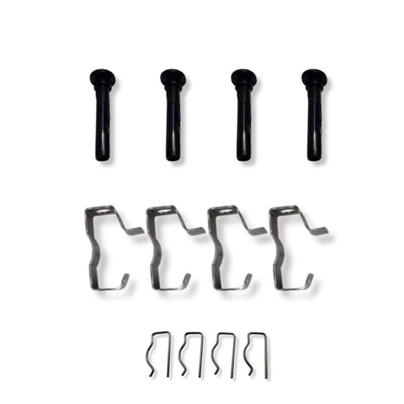 HOLDEN VB-VC-VH-VK-VL SL/E CALAIS HEADREST BRACKETS 4 PC WITH PINS AND POSTS KIT