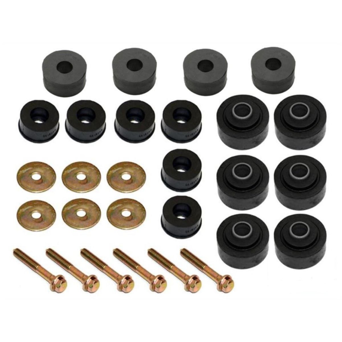 Body Mount Rubbers Kit Including Bolts Rear Cab Mount for HOLDEN HQ HJ HX HZ WB ONE TONNER