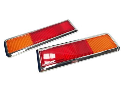 REAR BRAKE INDICATOR TAIL LIGHT LENSES BEZELS FOR FORD ESCORT CAPRI MK1 GT TWINCAM