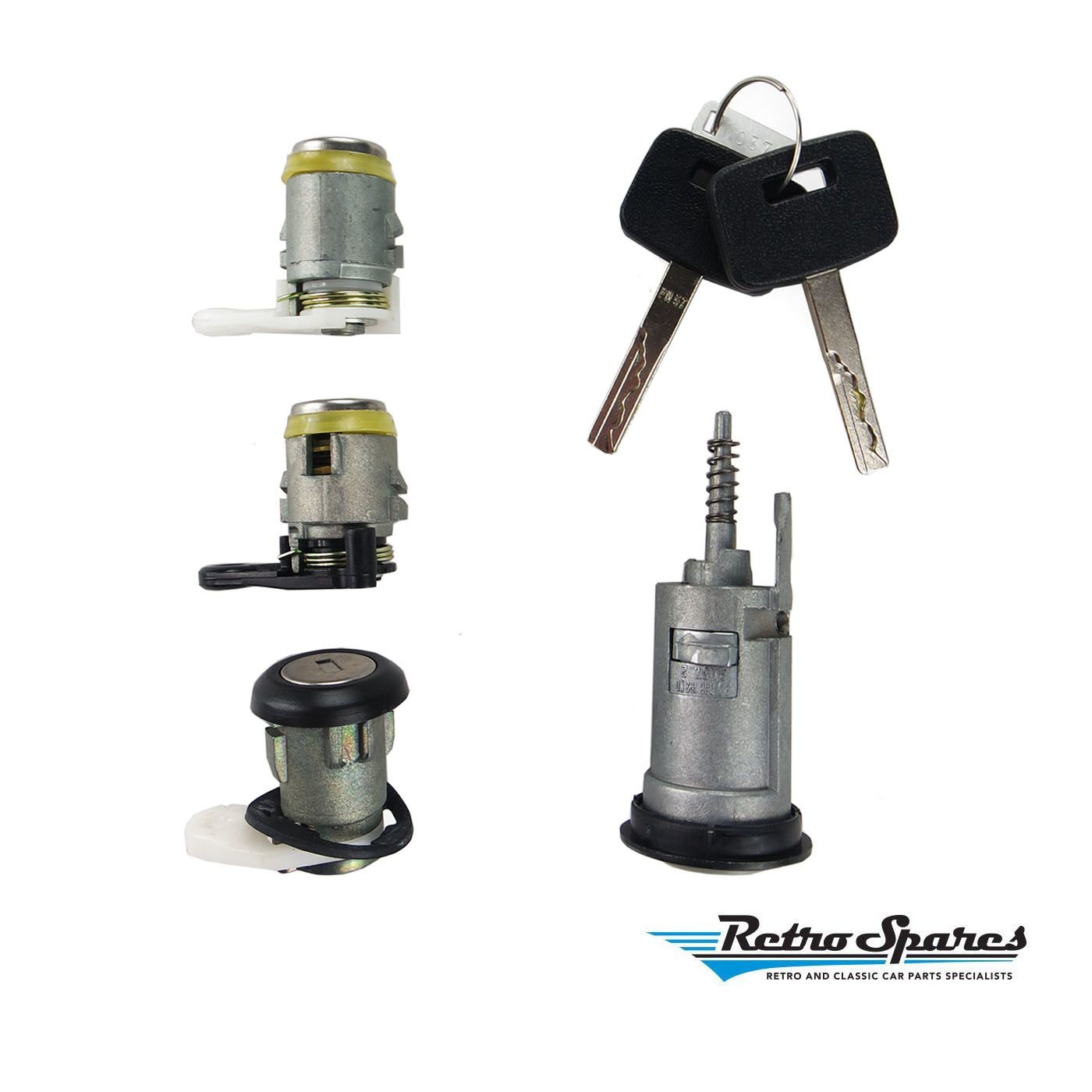 HOLDEN VN-VP-VR-VS COMMODORE IGNITION BARREL & 2 DOORS + BOOT & KEYS
