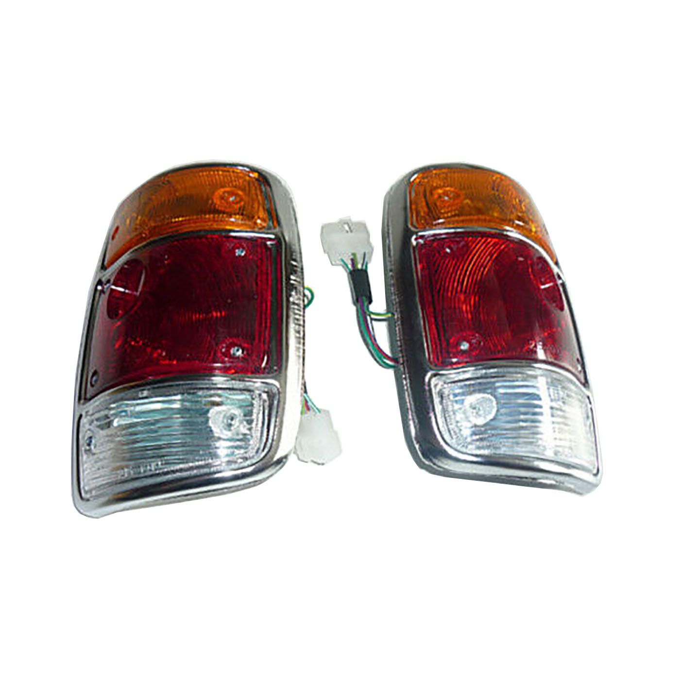 CHROME TAIL LIGHTS LAMPS FOR DATSUN NISSAN SUNNY B110 1200 UTE