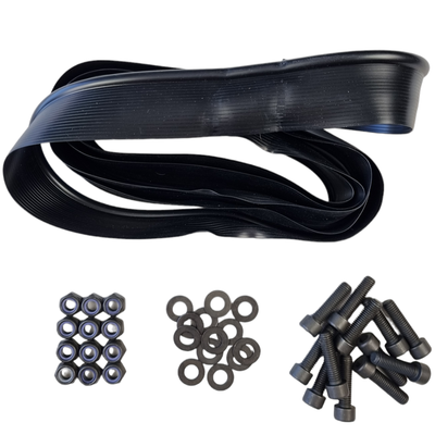 Bonnet Cowl/Scoop Rubber Seal Kit With No Rust Black Bolts For Torana LH LX UC A9X