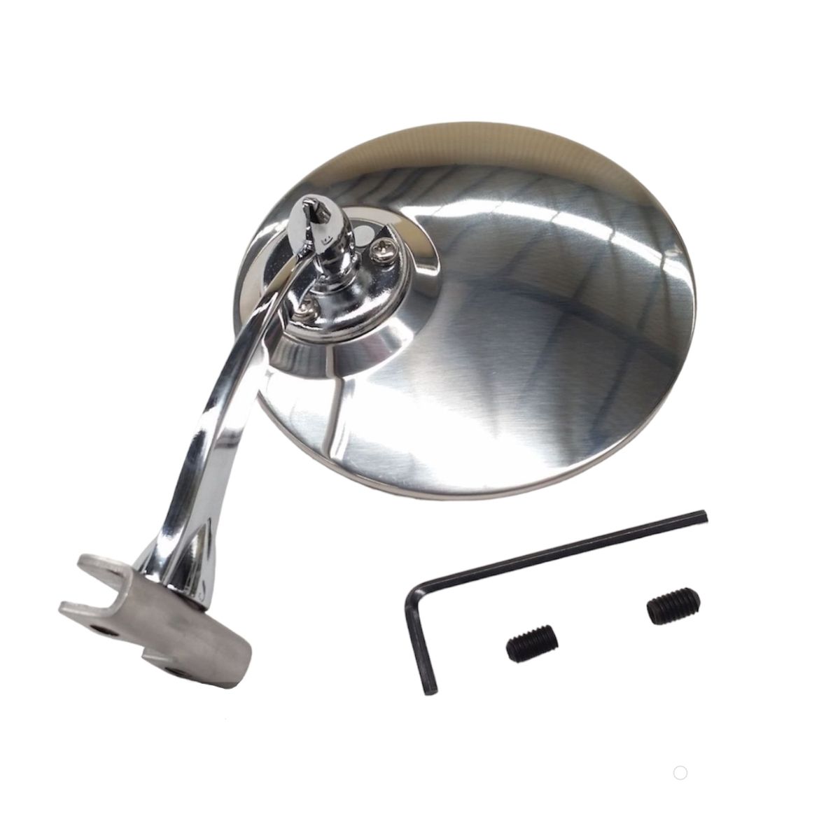 4 Inch Round Universal Stainless Peep Door Mirror Left Hand Side