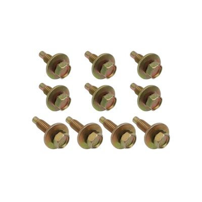 Bonnet Hinge Bolt Kit for FORD FALCON XA XB XC FAIRLANE ZF ZG ZH Yellow Zinc 10PCE
