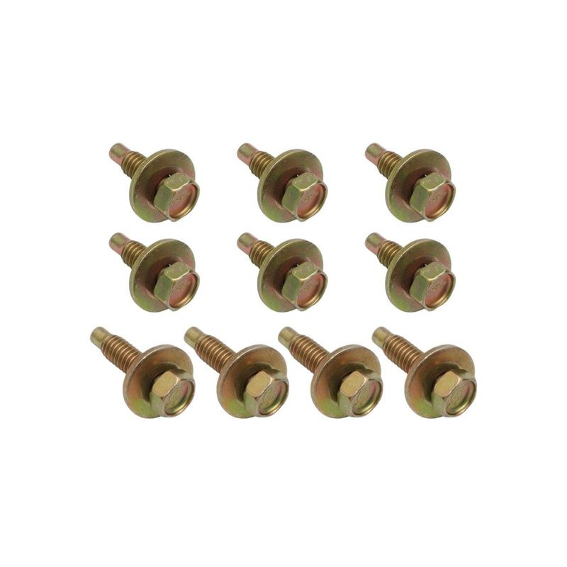 Bonnet Hinge Bolt Kit for FORD FALCON XA XB XC FAIRLANE ZF ZG ZH Yellow Zinc 10PCE