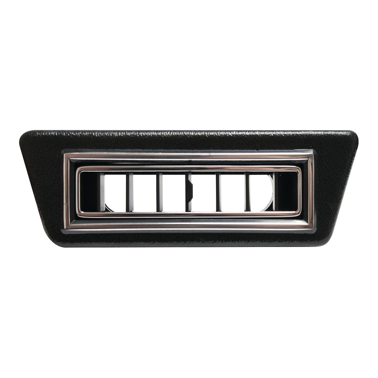 Vintage Air - Single Under Dash Rectangle Louver for 2.5" Hose Black w/ Chrome Accents
