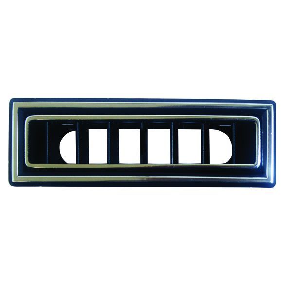 Vintage Air - Louver for 2.5" Hose 4.75" x 1.562" Black with Chrome Accent