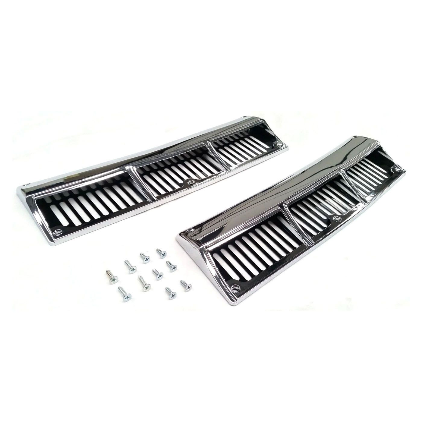 BONNET COWL SCOOP VENTS CHROME FOR DATSUN NISSAN SUNNY B110 GX 1200 WAGON UTE COUPE
