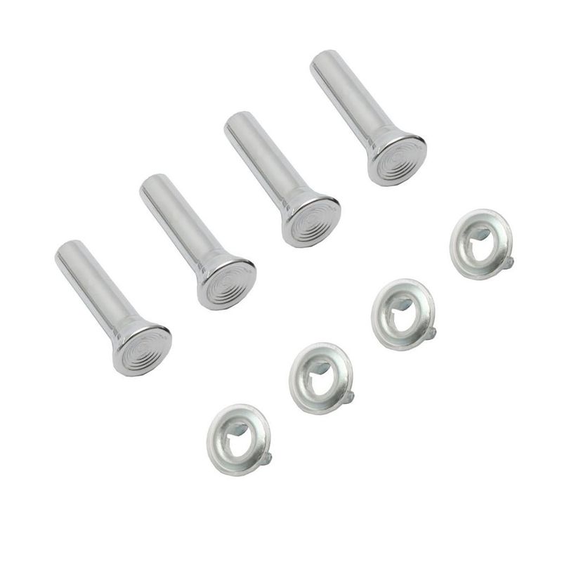 HOLDEN HK HT HG HQ HJ HX HZ WB LC LH LX UC CHROME DOOR LOCK KNOB KIT WITH FERRULES