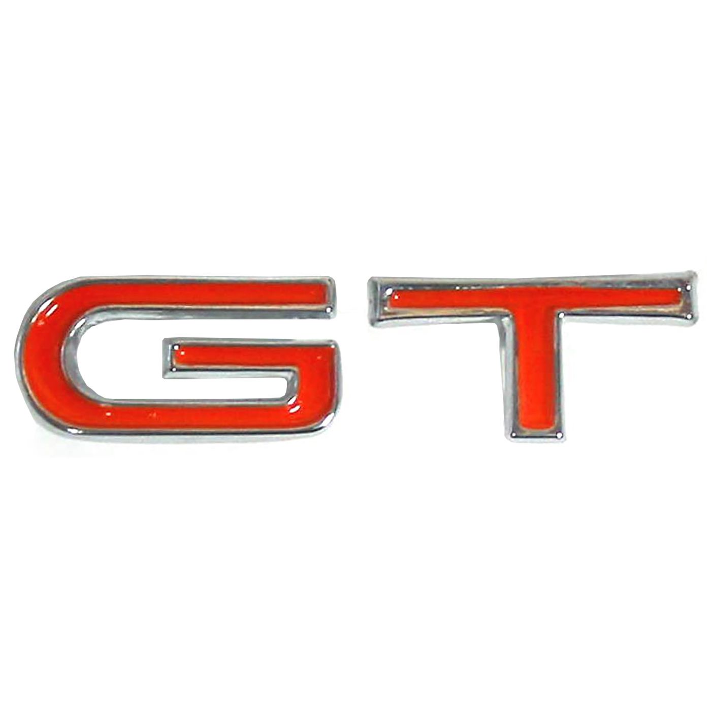 FORD XT XW GT SMALL ORANGE G & T LETTERS GLOVEBOX BADGE