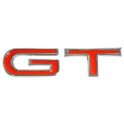 FORD XT XW GT SMALL ORANGE G & T LETTERS GLOVEBOX BADGE