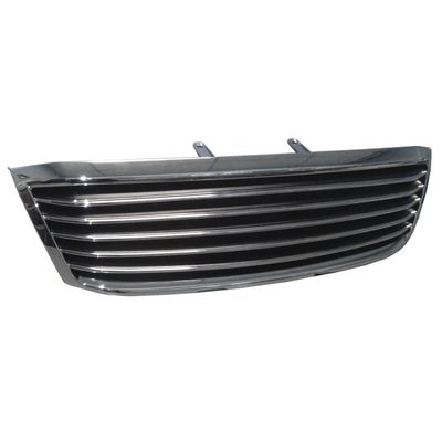 CHROME BLACK ACCENT HORIZONTAL BAR VIGO STYLE GRILLE FOR TOYOTA HILUX 2004-2012 H2