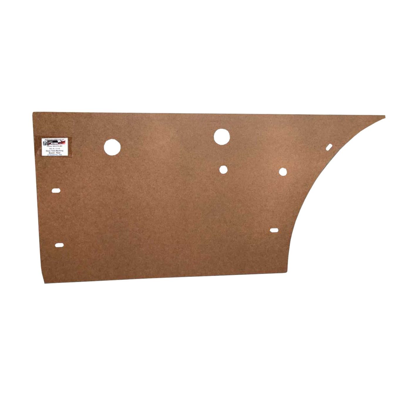 FORD XK-KL SEDAN REAR DOOR TRIM BACKING BOARD/DOOR CARD