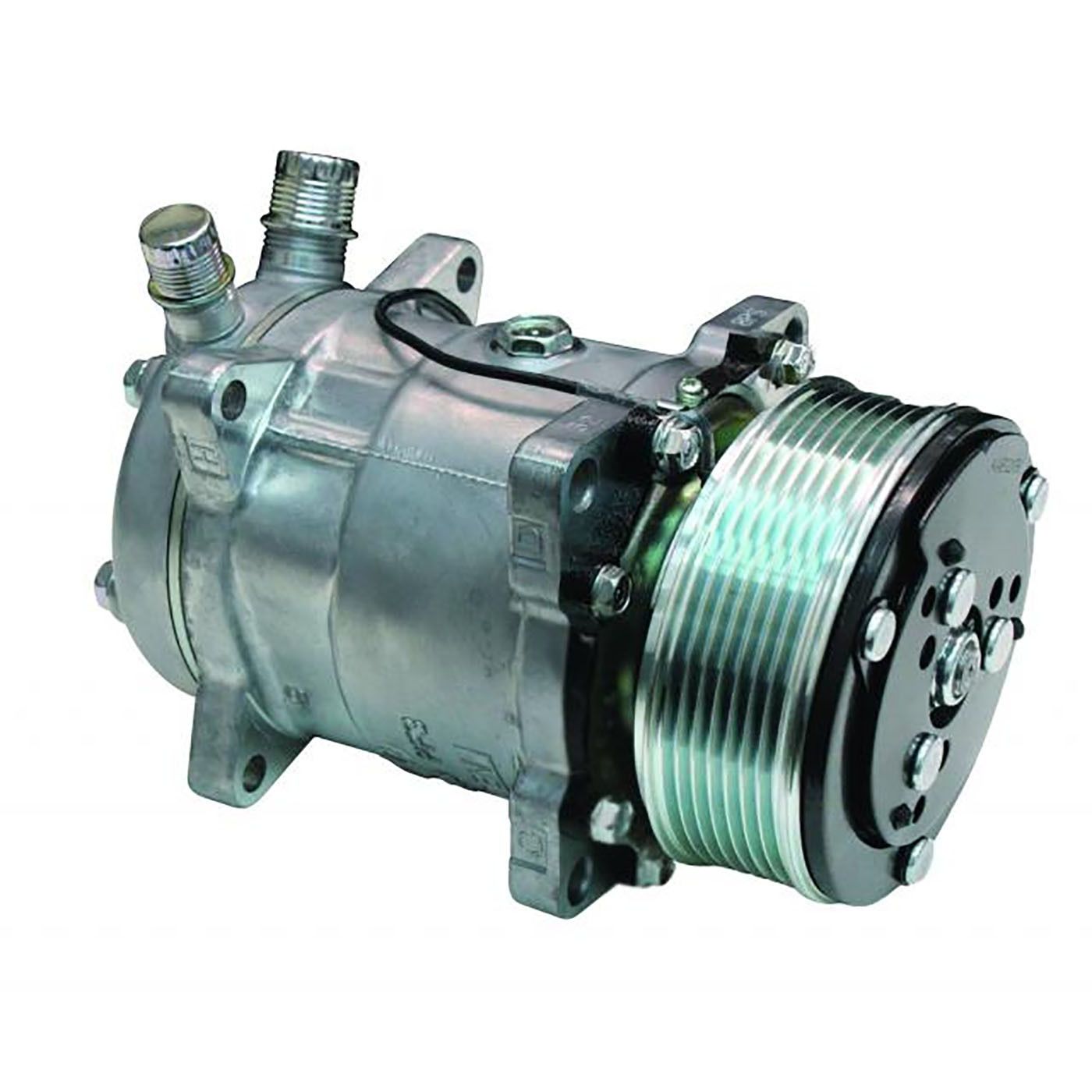 SANDEN SD 508 STYLE COMPRESSOR 7-GROOVE SERPENTINE PULLEY, STANDARD FINISH