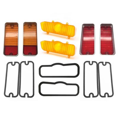 HOLDEN HQ FRONT & REAR INDICATOR & STOP LENSES & GASKETS (AMBER FRONT INDICATORS)