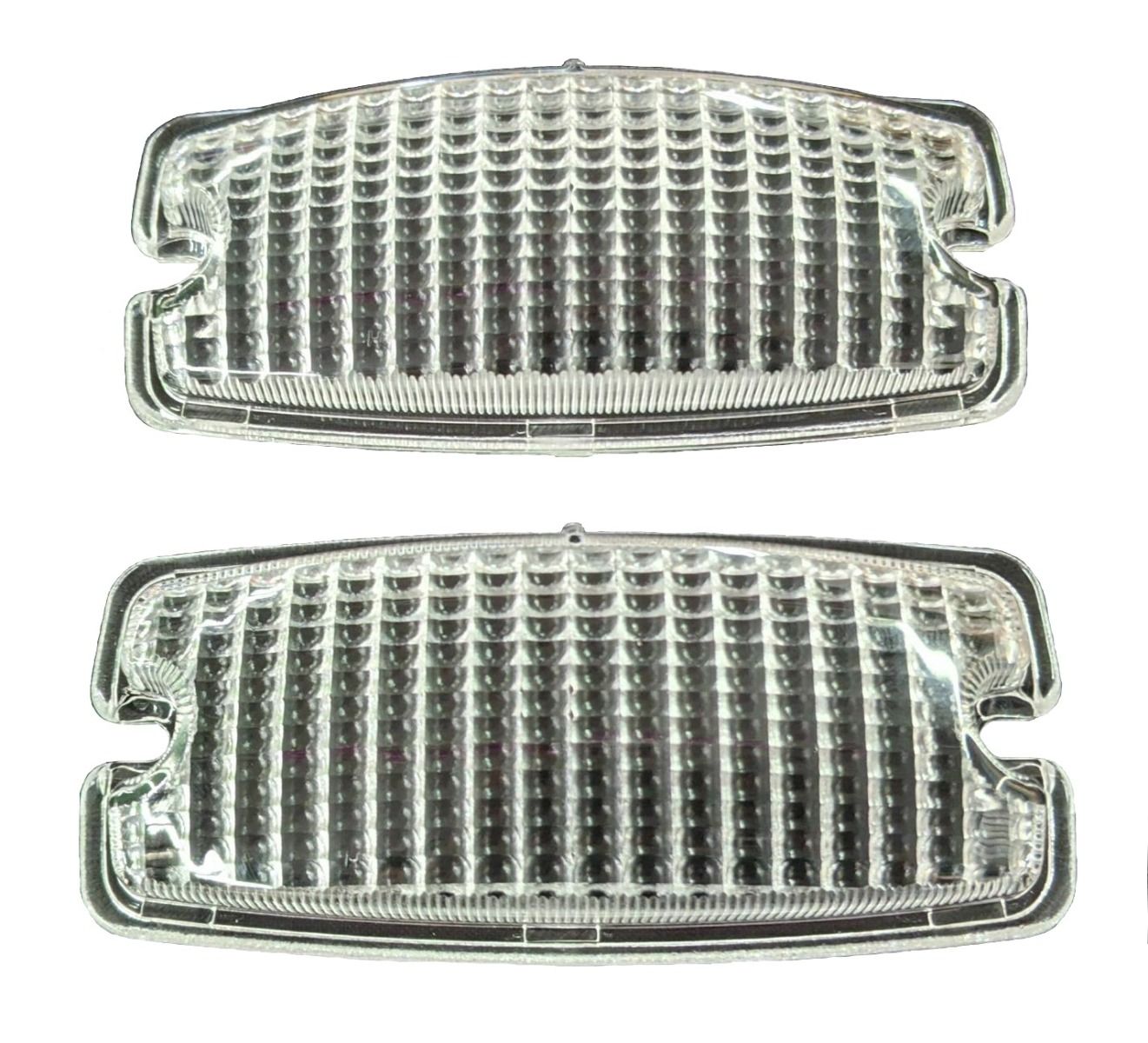TWIN CAM REAR REVERSE LIGHT LENSES CLEAR PLASTIC FOR FORD ESCORT MK1 LOTUS GT (PAIR)