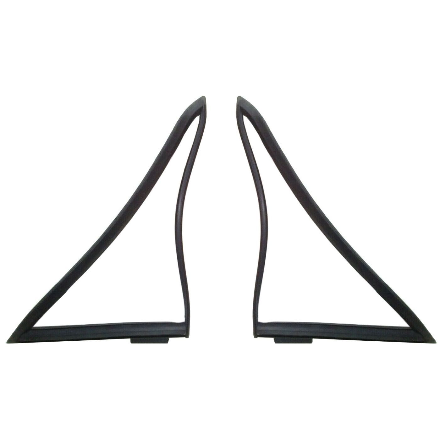 FORD ESCORT MK2 MKII 4 DOOR FRONT 1/4 QUARTER WINDOW RUBBER SEALS PAIR
