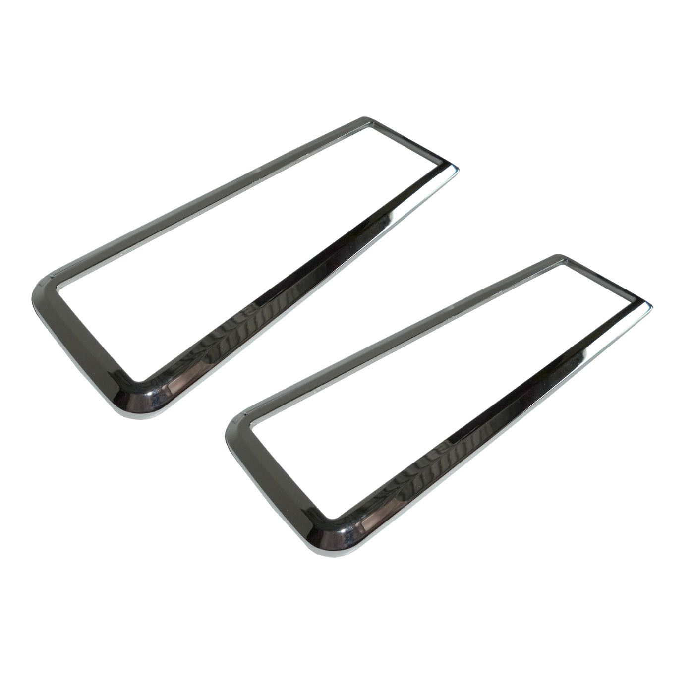 FORD ESCORT CAPRI MK1 GT LOTUS TWIN CAM REAR DIECAST CHROME TAIL LIGHT BEZELS PAIR