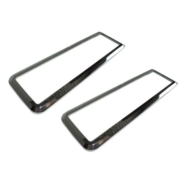 FORD ESCORT CAPRI MK1 GT LOTUS TWIN CAM REAR DIECAST CHROME TAIL LIGHT BEZELS PAIR