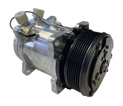 SANDEN SD 508 STYLE COMPRESSOR 7-GROOVE SERPENTINE PULLEY, PLAIN FINISH