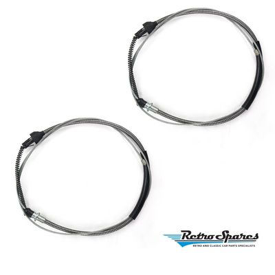FORD GALAXIE 65-66 REAR HANDBRAKE CABLES PAIR