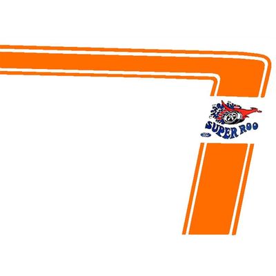 FORD XW GT ORANGE NON-REFLECTIVE STRIPE DECAL KIT