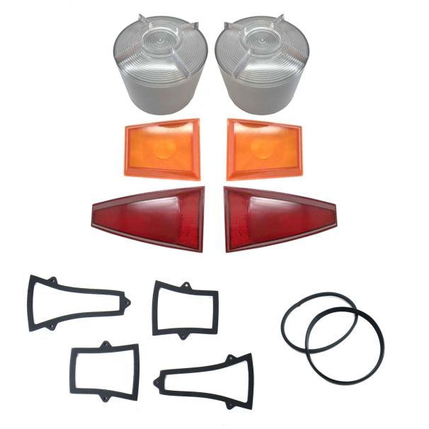 HOLDEN HR STANDARD/SPECIAL FRONT & REAR INDICATORS, TAILLIGHT BRAKE LENSES & GASKETS