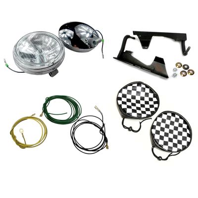 FORD XW DRIVING LIGHT KIT WITH CHECKERED COVERS