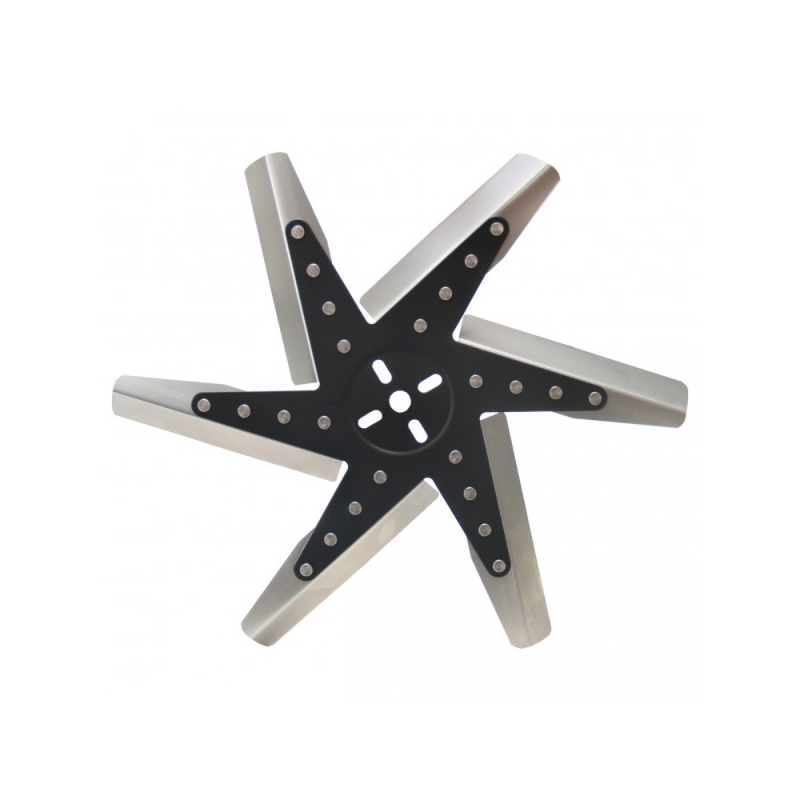 Derale High Performance 17 Inch Stainless Steel 6 Blade Fan