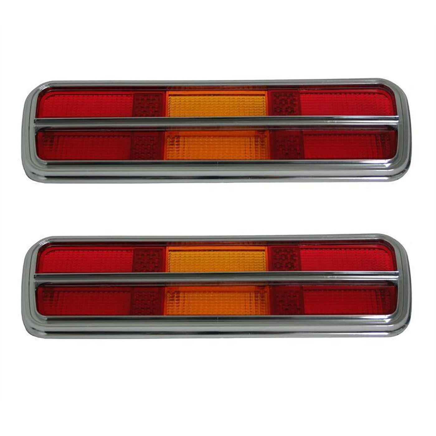 FORD XB XC COUPE REAR TAIL LIGHTS KIT CHROME PAIR