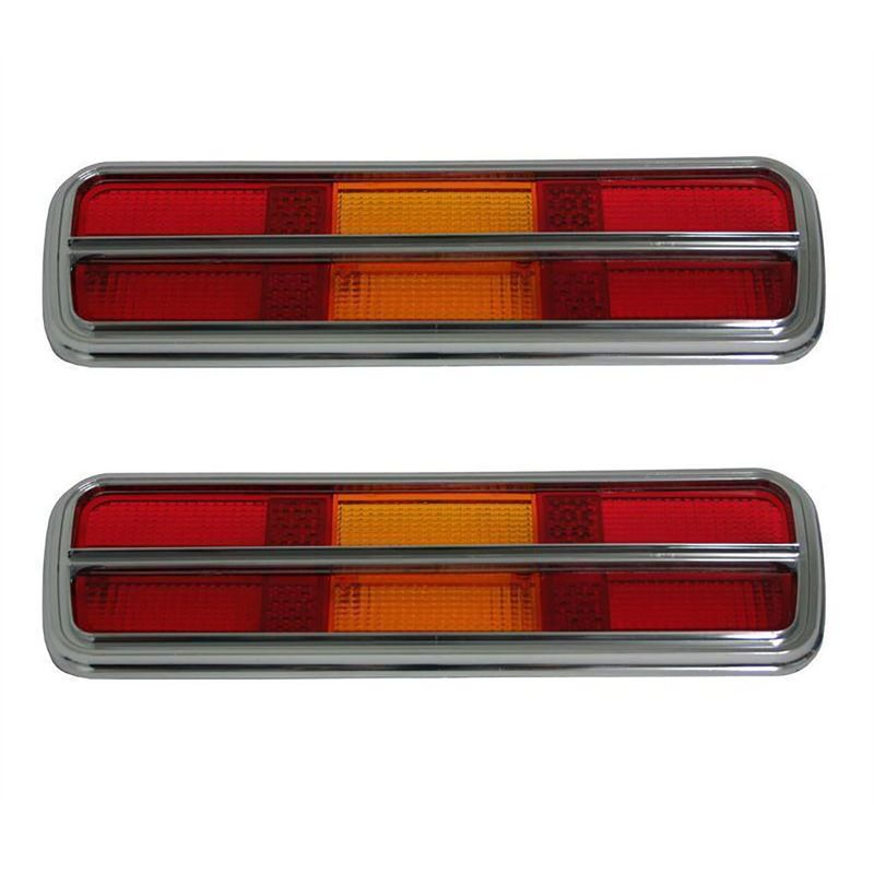 FORD XB XC COUPE REAR TAIL LIGHTS KIT CHROME PAIR