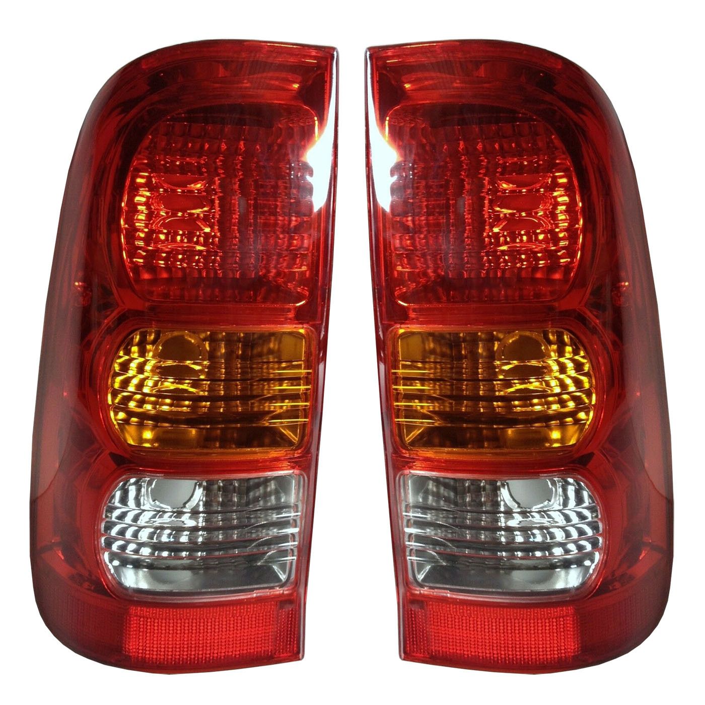 STYLESIDE TAILLIGHTS LAMPS PAIR FOR TOYOTA HILUX VIGO 2004-2011 - COMPLETE UNITS - NO BULBS
