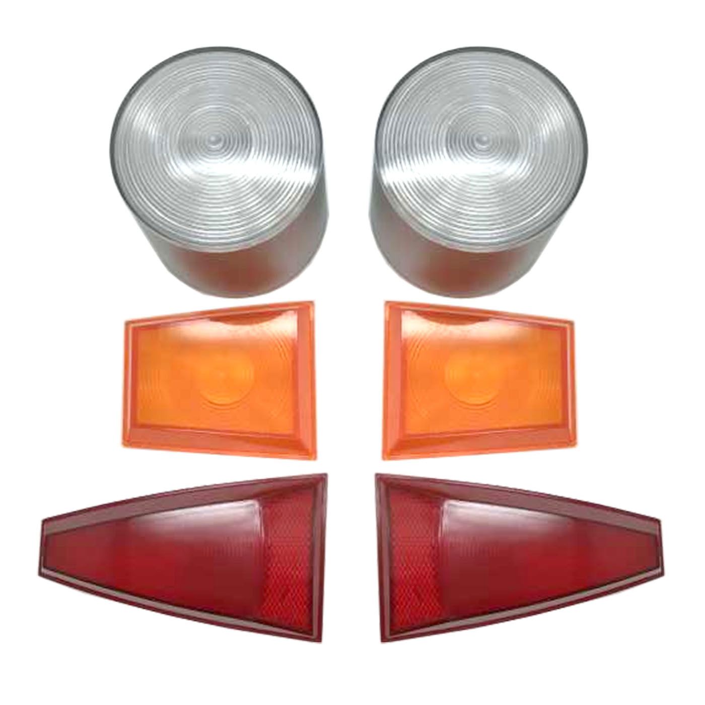 HOLDEN HR PREMIER FRONT & REAR INDICATORS & TAILLIGHT BRAKE LENSES KIT 6PC