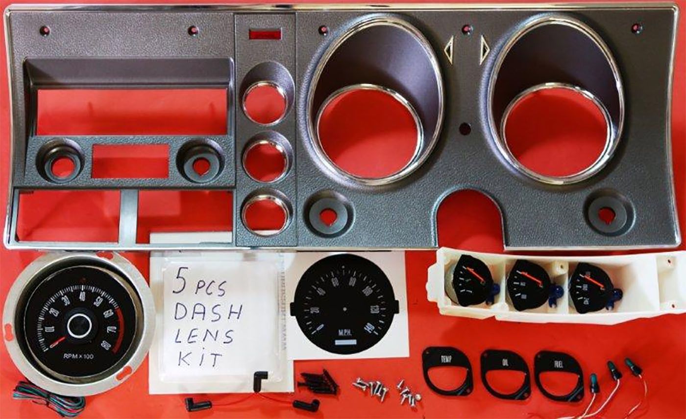 FORD XW-XY GT ARGENT SILVER DASH FACIA KIT