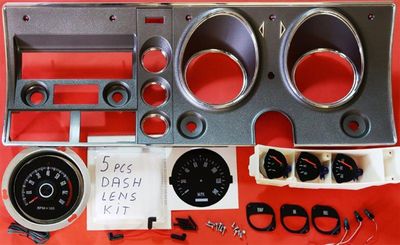 FORD XW-XY GT ARGENT SILVER DASH FACIA KIT