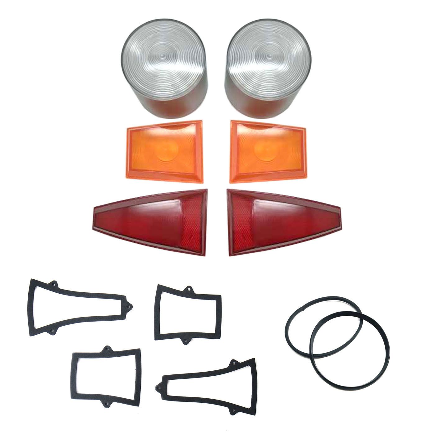 HOLDEN HR PREMIER FRONT & REAR INDICATORS, TAILLIGHT BRAKE LENSES & GASKETS