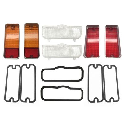 HOLDEN HQ FRONT & REAR INDICATOR & STOP LENSES & GASKETS (CLEAR FRONT INDICATORS)