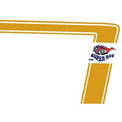 FORD XW FALCON SEDAN GT GOLD SUPER ROO STRIPE DECAL KIT