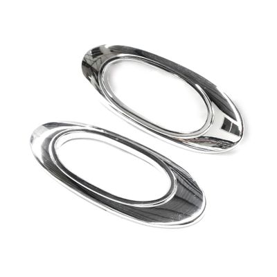 CHROME INDICATOR LIGHTS LAMP SURROUNDS TRIMS FOR NISSAN MICRA 2011-2017 (OVAL)