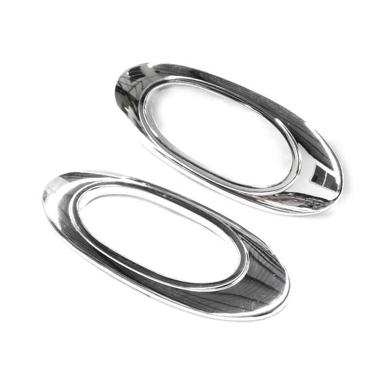 CHROME INDICATOR LIGHTS LAMP SURROUNDS TRIMS FOR NISSAN MICRA 2011-2017 (OVAL)
