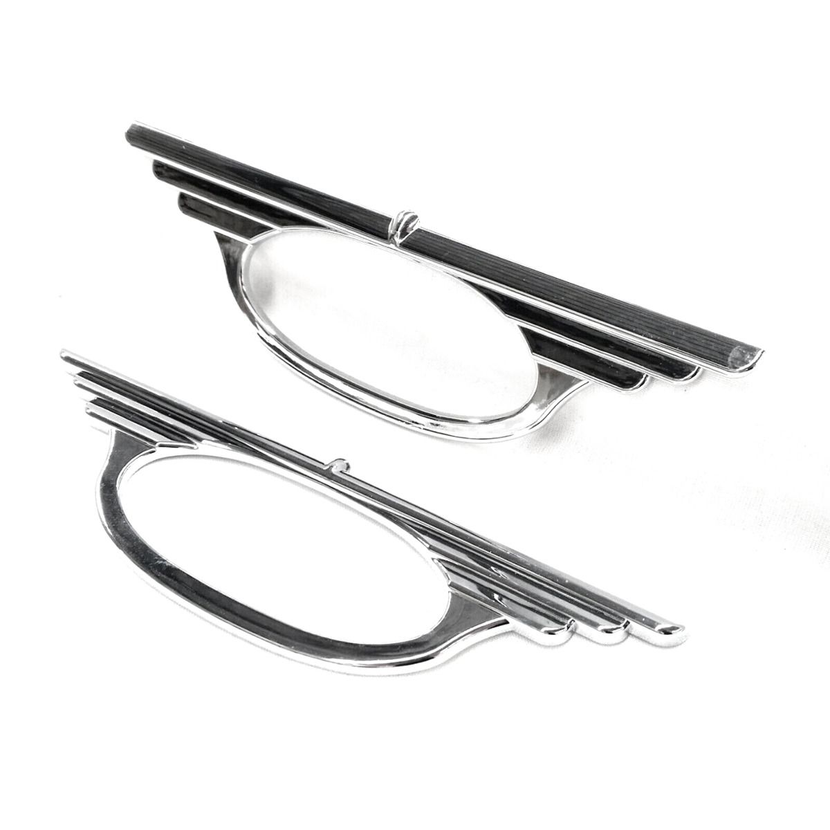 CHROME INDICATOR LIGHTS LAMP SURROUNDS TRIMS FOR NISSAN MICRA 2011-2017 (WINGS)