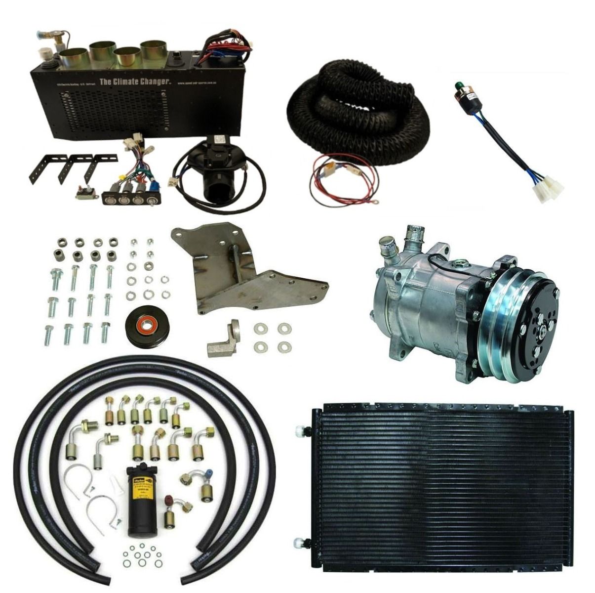 FORD FALCON XA-XB-XC A/C SYSTEM HEAT/COOL/DEFROST COMPLETE PACKAGE (ELECTRIC HEAT)