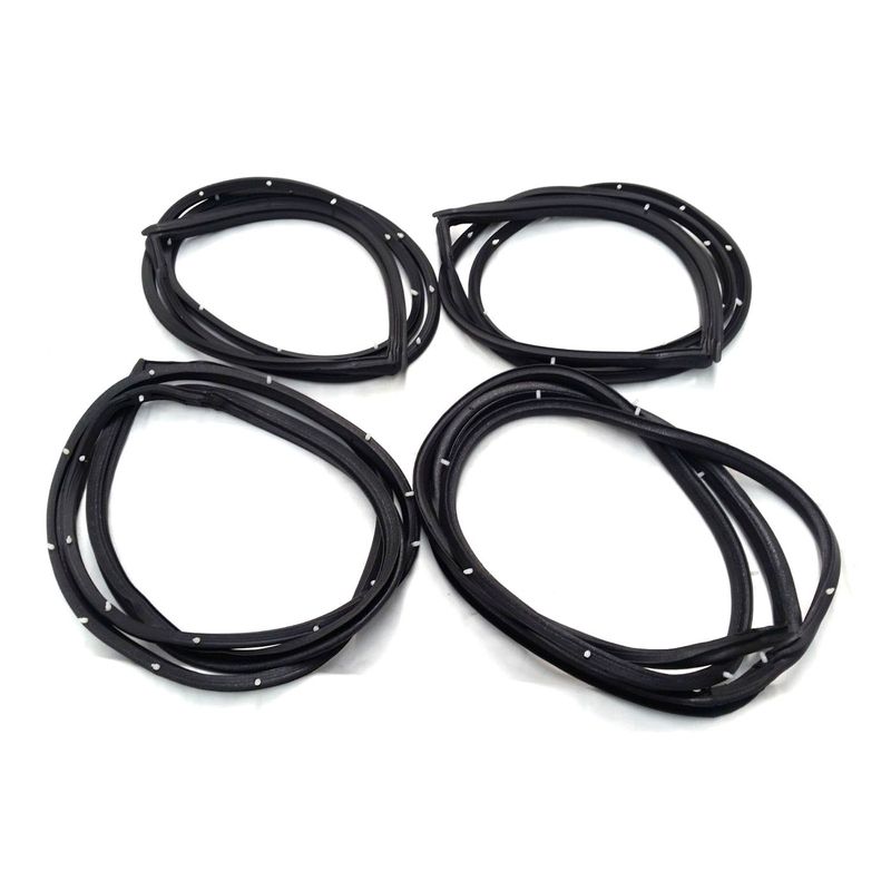 4 FOUR DOOR FRAME SEALS RUBBERS FOR TOYOTA COROLLA KE20 KE26 SEDAN WAGON
