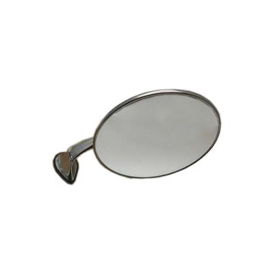 4″ ROUND BOLT ON CHROME MIRROR — RH —UNIVERSAL TYPE