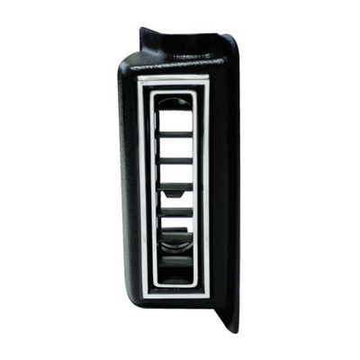 VINTAGE AIR RIGHT KICK PANEL LOUVER FOR 2.5 INCH HOSE - BLACK W/ CHROME ACCENTS (491510/49151-VUL)