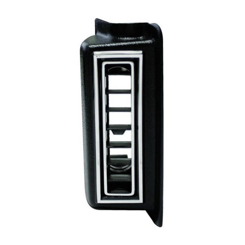 VINTAGE AIR RIGHT KICK PANEL LOUVER FOR 2.5 INCH HOSE - BLACK W/ CHROME ACCENTS (491510/49151-VUL)